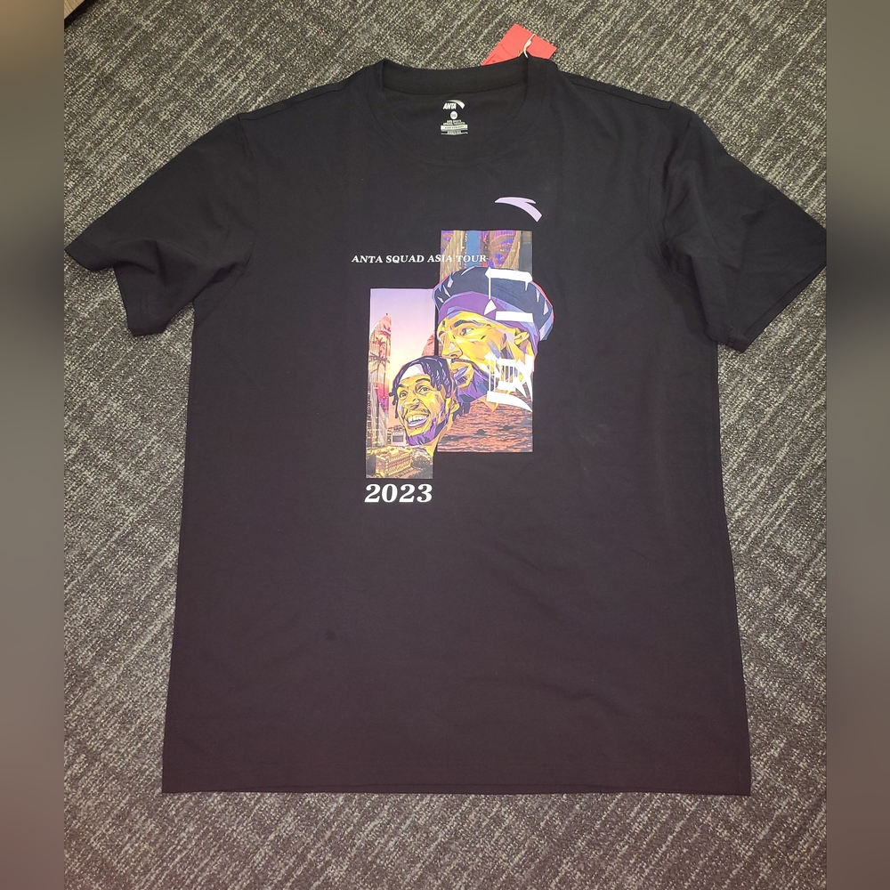 NWT Rare Klay Thompson Anta Black Graphic T-Shirt, Size 5XL